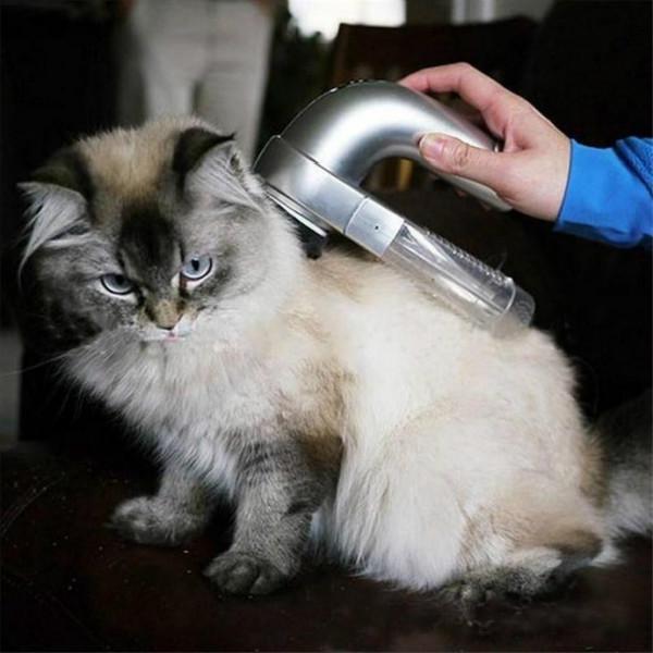 Pet Hair Vacuum Remover Grooming Tool - Cordless for Cats, Dogs